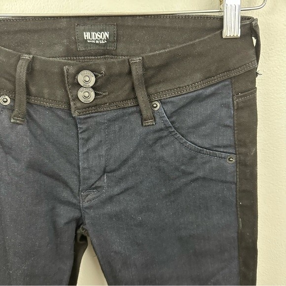 Hudson Vice Versa Collin Colorblock Skinny Jeans Size 25 - Picture 16 of 16
